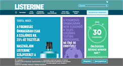 Desktop Screenshot of listerine-szajviz.hu